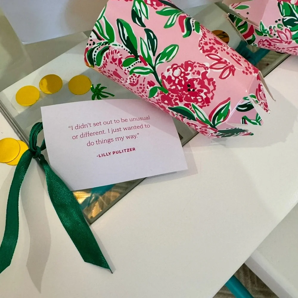 NWT Lilly Pulitzer Party Poppers Set of 6 Koala La La Conch Shell Pink